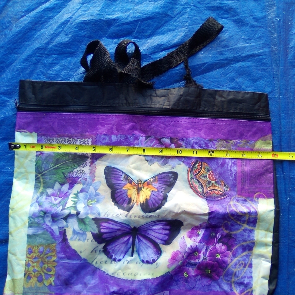 Kids Wish Network Purple Butterfly Tote Bag - Picture 2 of 5